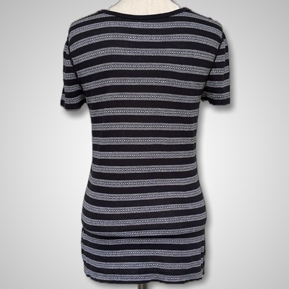 { Three Dots } - Striped Shirt - Picture 2 of 4